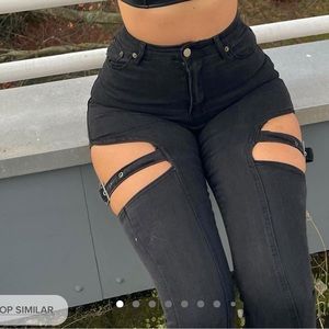 Black skinny jeans size 18 NWT